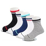 XIAOHAWANG子供用 キッズ 男の子 ソックス 靴下 抗菌防臭 吸汗速乾 児童 園児 スクール フォーマル 5足組 (3-5歳)