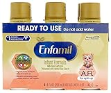 Mead Johnson Nutrition【エンファミル Enfamil / A.R. for spit-up 12ヶ月未満 乳児用 液体ミルク 米デンプン入り / 237ml×6本セット】 [並行
