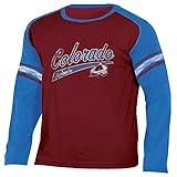 NHL Colorado Avalanche NHL長袖Tシャツ, Large , Maroon Heather