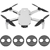 Kiowon DJI Mini 4 Pro・Mini 3・Mini 3 Pro・Mini SE・Mavic Mini用 モーター保護カバー Mini 3 Pro モーターカバー アルミ合金製 マビックミニドローンアクセサリー(4個入 黒)