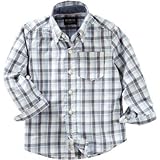 オシュコシュ OSHKOSH/ プラッドボタンフロントシャツ トップス長袖シャツ 10歳【並行輸入】