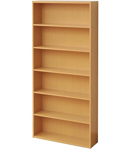 Amazon｜山善(YAMAZEN) 本棚 スリム 大容量 6段 幅59×奥行17×高さ134cm