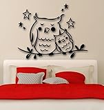Wall Stickers Vinyl Decal Owl Bird Baby Room For Bedrooms Stars (ig1568) by Wallstickers4you [並行輸入品]
