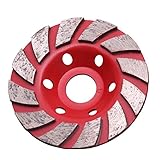 Flameer ダイヤモンド砥石　研磨用　石グラインダー　面取り　４色選択　円弧研削　人造石　ガラス　研磨工具　DIY　合金 - 赤