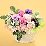 【ベルシック】 プリザーブドフラワー　 マカロン　枯れないお花　ギフト　お祝い　お見舞い　プロポーズ　＜即日出荷＞＜送料無料（一部地域を除き）＞ (ピンク)