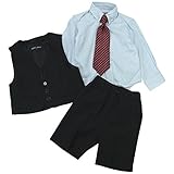 【オールシーズン】 formal wear(フォーマルウエア)男児4点セット (ベスト・パンツ・シャツ・ネクタイ) 110cm/ブルー NO.BF-29602