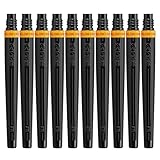 ぺんてる 筆ペン カートリッジ アートブラッシュ XFR-140 10本セット イエローオレンジ