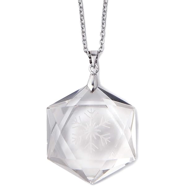 Amazon | [石輝] 六芒星 天然本水晶 20mm 雪の結晶 ペンダント