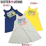 (ジェニィ)JENNI ソフト天竺 ハイビスカス ENjOY ノースリーブワンピース 140 ネイビー(052)