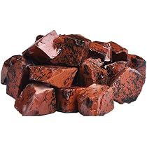 Amazon.co.jp: 正直屋 紅曜石 オブシディアン 赤い黒曜石 天然石 鉱物