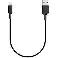 Anker PowerLine II ライトニングUSBケーブル【Apple MFi認証取得 / 超高耐久】iPhone / iPad / iPod各種対応 (0.3m ブラック)