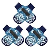 EXPAWLORER 犬 靴下 滑り止め 肉球保護 足舐め防止 6個セット 犬用靴下 脱げない マジックテープ付き 柔らかい 通気性 伸縮性 老犬 介護用 怪我防止 保護 転倒防止 肉球 ケア かわいい 超小型犬 小型犬 中型犬 シニア犬 （グレー,XLサイズ）