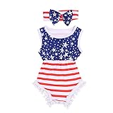 Domybestベビー服 女の子　ロンパース　ロンパース+ヘアバンド　2点セット　ジャンプスーツ カバーオール 　ボディスーツ　オーバーオール　夏　袖無し　普段着　お出かけ　ビーチ　海辺 (80（6-