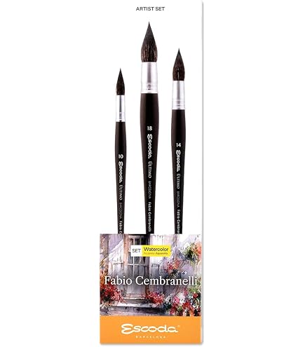 Speedball Escoda Clasico オイル&アクリル ブラシ　6本 Amazon.co.jp: Speedball Escoda Clasicoシリーズ オイル&アクリル