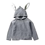 (プタス)Putars ベビー服 子供服 パーカー セーター 男の子 女の子 長袖 うさぎ模様 耳付き 可愛い 秋 冬 スポーツ 運動会 旅行 記念日 プレゼント 12ヶ月-5歳