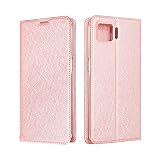 シズカウィル OPPO A73 ケース カバー 手帳型 CPH2099 スリム ケース ローズピンク 1個入り