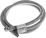 Aviditi 30566-40AVI Stainless Steel Braided Connector for Ice Maker, 1/4-Inch Compression by 60-Inch