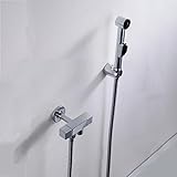 清潔 便利 ハンディおしり洗浄器 ウォシュレット水栓 壁付バスルーム・トイレ用蛇口（クロームメッキき）FXQ-025