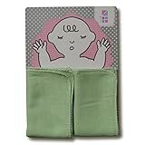 めんぷます田 赤ちゃんの沐浴ガーゼ 2枚入り そうげん色 35×70cm 綿100% 日本製
