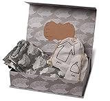 Milkbarn Organic Newborn Gown, Hat and Swaddle Blanket Keepsake Set, Grey Hedgehog by MilkBarn