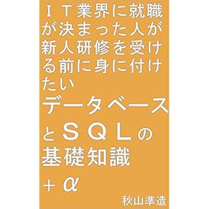 IT業界に就職が決まった人が新人研修を受ける前に身に付けたいデータベースとSQLの基礎知識+α IT業界に就職が決まった人が新人研修を受ける前に身に付けたいデータベースとSQLの基礎知識+α