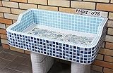 M-BS-078 昭和レトロなタイル流し台Mサイズ-078 タイル流し シンク防水タイプ内部使用可