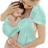 Domybest 新生児 ベビースリング 赤ちゃん 抱っこ紐 ベビーキャリア 8色選べる (薄緑)