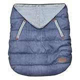 ホイップクリーム 2WAY　ベビーウォーマー（抱っこ紐　ベビーカー） デニム×ヒッコリー