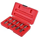 Akozon 3.2〜10.3mm スクリューエクストラクタキット 防錆ボルトボルトリムーバー用 10個セット