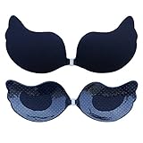 lily's JP homeシリコン ブラジャー 透明ヌーブラ ブラ ドレス 水着 強粘着 美しい 巨乳 花嫁 (A, 1#)