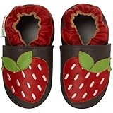 モモ ベビー 乳児/幼児用ストロベリー デザイン ソフト ソール レザー シューズ ネイビー 0-6ヶ月/米国乳児用サイズ1-2.5 M (インポート)