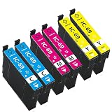 【Smile cat】エプソン IC4CL69 エプソン用 IC69互換インクカートリッジ (2C/2M/2Y) 6本セット 増量 ICチップ搭載 IC69インク 【対応機種】PX-437A PX-436A PX-435A PX-405A PX-047A PX-046A PX-045A PX-105 PX-505F PX-535F