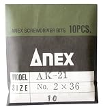 アネックス(ANEX) 六角ビット インパクトドライバー用 10pc +2×36 AK-21