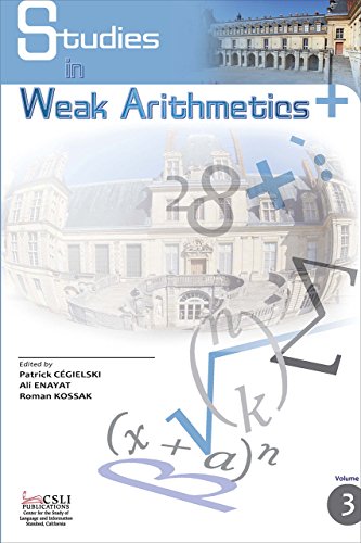 Studies in Weak Arithmetics (CSLI Lecture Notes)の表紙