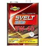 スノコ(Sunoko) sunoco エンジン オイル svelt euro 5 w 40 api 規格 sp acea 規格 a 3 b 4 4 l