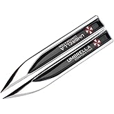 バイオハザード UMB-RELLA フェンダー サイド エンブレム フェンダーガーニッシュスポーツ フェンダー サイド 3D ステッカー エンブレム メタルステッカー メッキ ロゴ （2個） (UMB-RELLA)