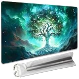 SIXTORE プレミアムボードゲーム 24x14インチ MTGプレイマット OCG CCG RPG TCGプレイマット(Green Vitality)対応