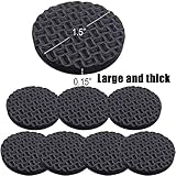 qy 8pcs Largeラウンド38 mm EVAノンスリップフェルトパッドNon Skidフロアプロテクター家具パッドノイズ断熱パッド床バンパー