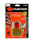 Pumpkin s50 Shortシャックル真鍮南京錠キーホームTopセキュリティロックツールスチールカバープレート( ptt-s50 : 39204 )、パック1個。