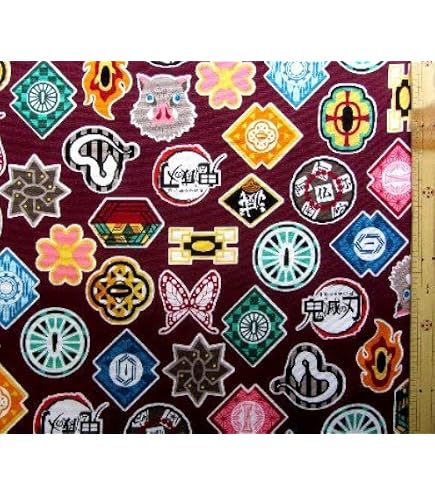 Amazon | ＜ 40cm単位で販売 ＞ キャラクター 生地 鬼滅の刃（ きめ