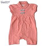 オーシャンアンドグラウンド｜襟付きリボンベビーロンパース｜ピンク (80ｃｍ)