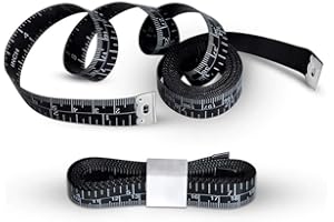 WIN TAPE SET of 2 Soft Tape Measure, Black Color Sewing Tape Measure, Measuring Tape for body and Cloth (205cm / 80'')