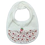 【春物】(日本製) Pample Mousse(パンプルムース) 接結いちごPTレース編いちご付きスタイ FREE/OW NO.DP-61519