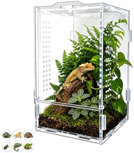 Amazon | 爬虫類・両生類用飼育ケース 飼育ケージ 透明 飼育容器