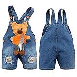 Little Boyフード付きオーバーオールワンピースベルトパンツの2年Boy