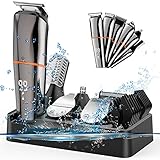 電動バリカン バリカン 6 in 1多機能 ヘアーカッター 充電式 IPX6防水 水洗い可 ヒゲトリマー 散髪用 子供用 家庭用 業務用 L
