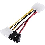 オーディオファン FAN用電源 4分岐 ペリフェラル 4ピン FAN用 2ピン 12V2分岐 5V2分岐 変換4分岐ケーブル 約10cm
