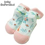 baby ampersand(ベビーアンパサンド) 混紡糸「森の動物柄」ソックス・ミント【1603】【C】 10～12センチ ミント(MI)