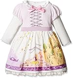 DISNEYワンピースラプンツェル110cmパープルミニ裏毛Y5004
