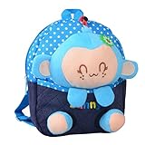 かわいい漫画のバックパック幼稚園ショルダーバッグファッションスクールバッグ、モンキーA1